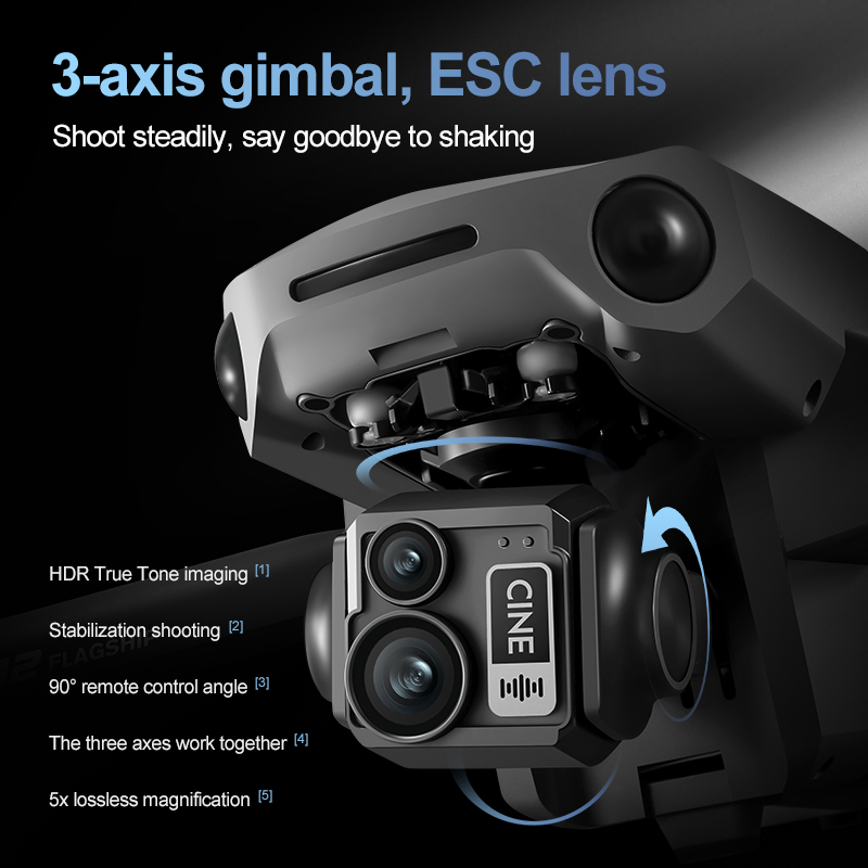 8K 3 Axis Gimbal Brushless 7.2 - Drone Camera Night Vision avis et prix