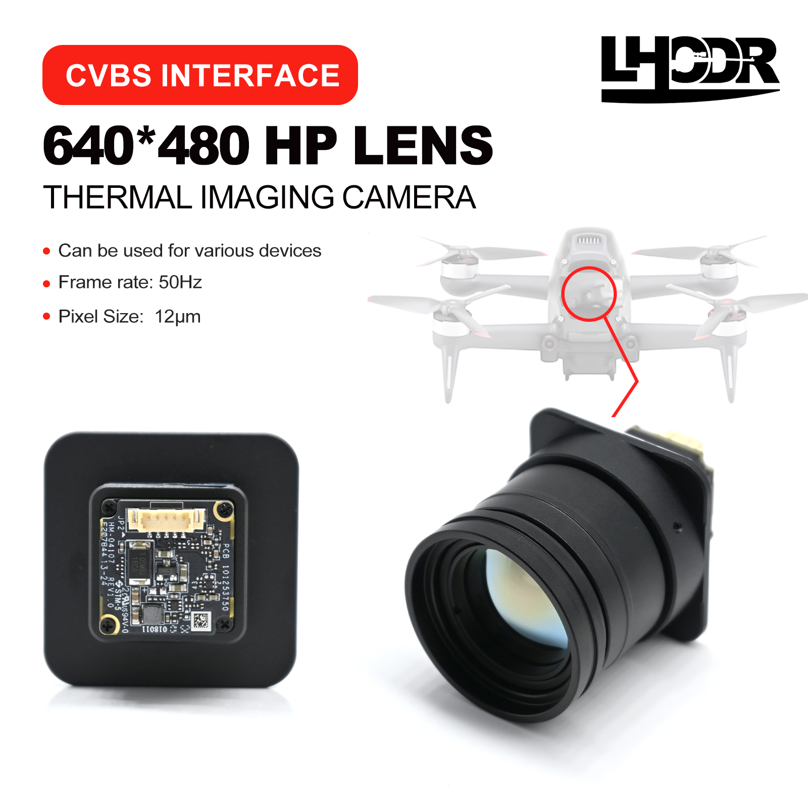 30mm 640x480 pix Drone thermal - Drone Camera Thermal avis et prix