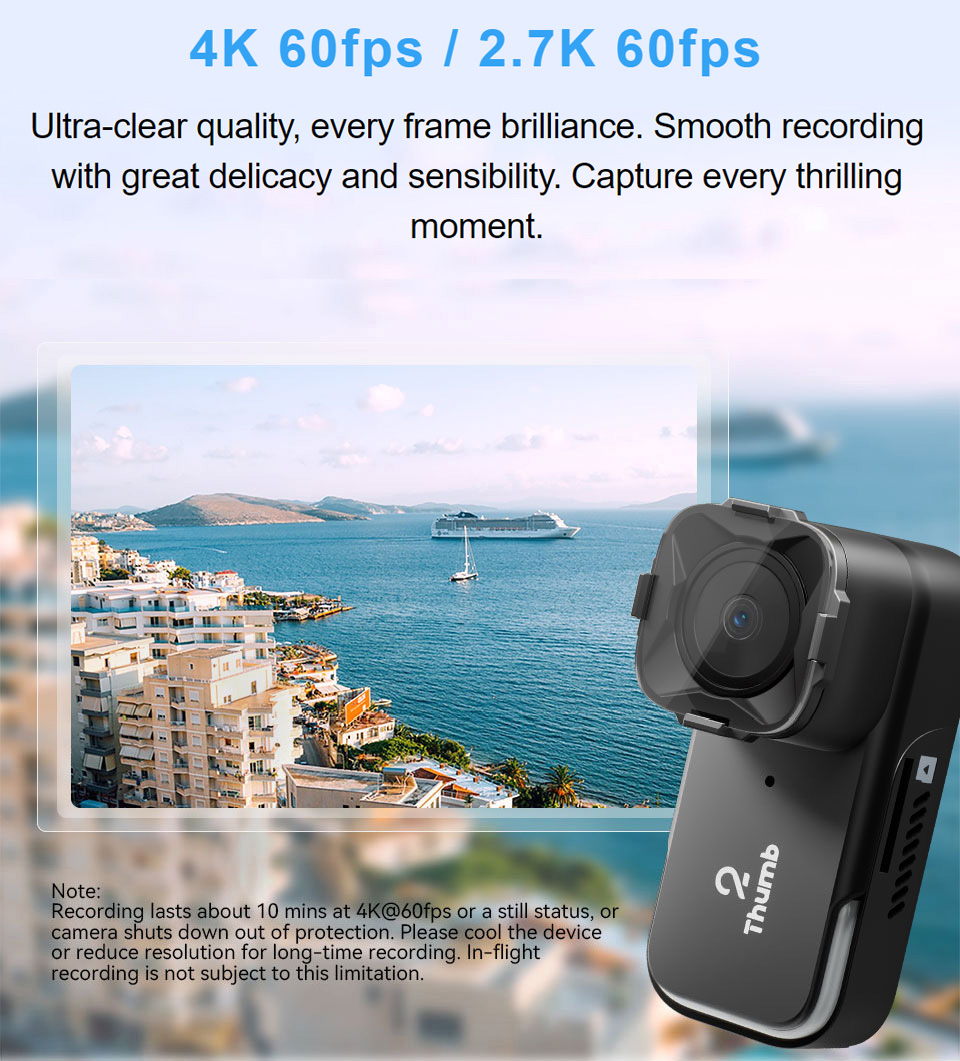 New Version RunCam Thumb 2 4K  - Drone Camera 4K avis et prix