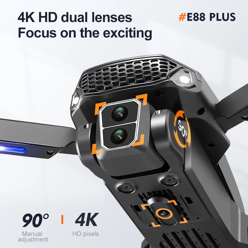 New E88 Plus Quadcopter Drone: - Drone Camera Hd avis et prix