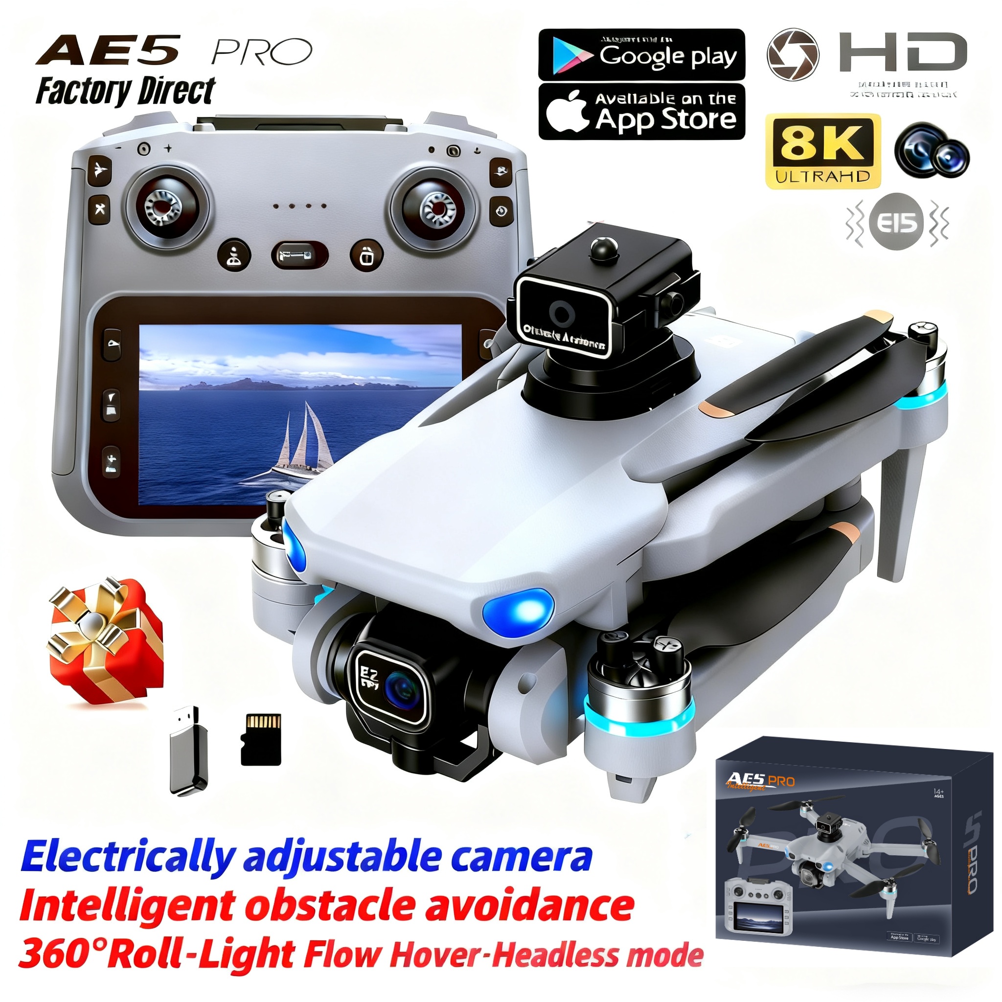 2026 New AE5 Pro Drone 8K HD 4 - Drone Camera Thermal avis et prix