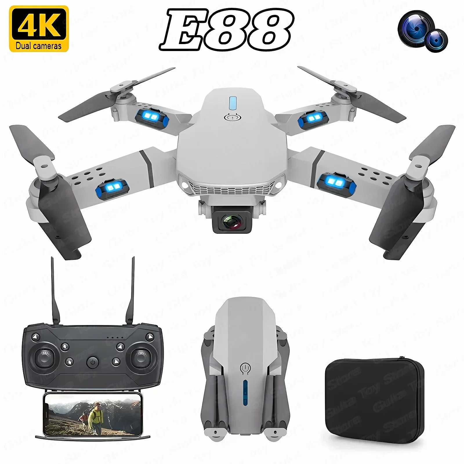 E88 Pro WIFI FPV Drone Wide An - Drone Camera Wide Angle avis et prix