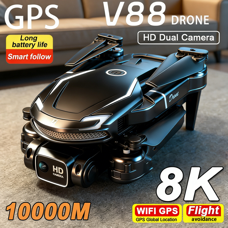 New Drone V88 pro RC Quadcopte - Drone Camera Wide Angle avis et prix