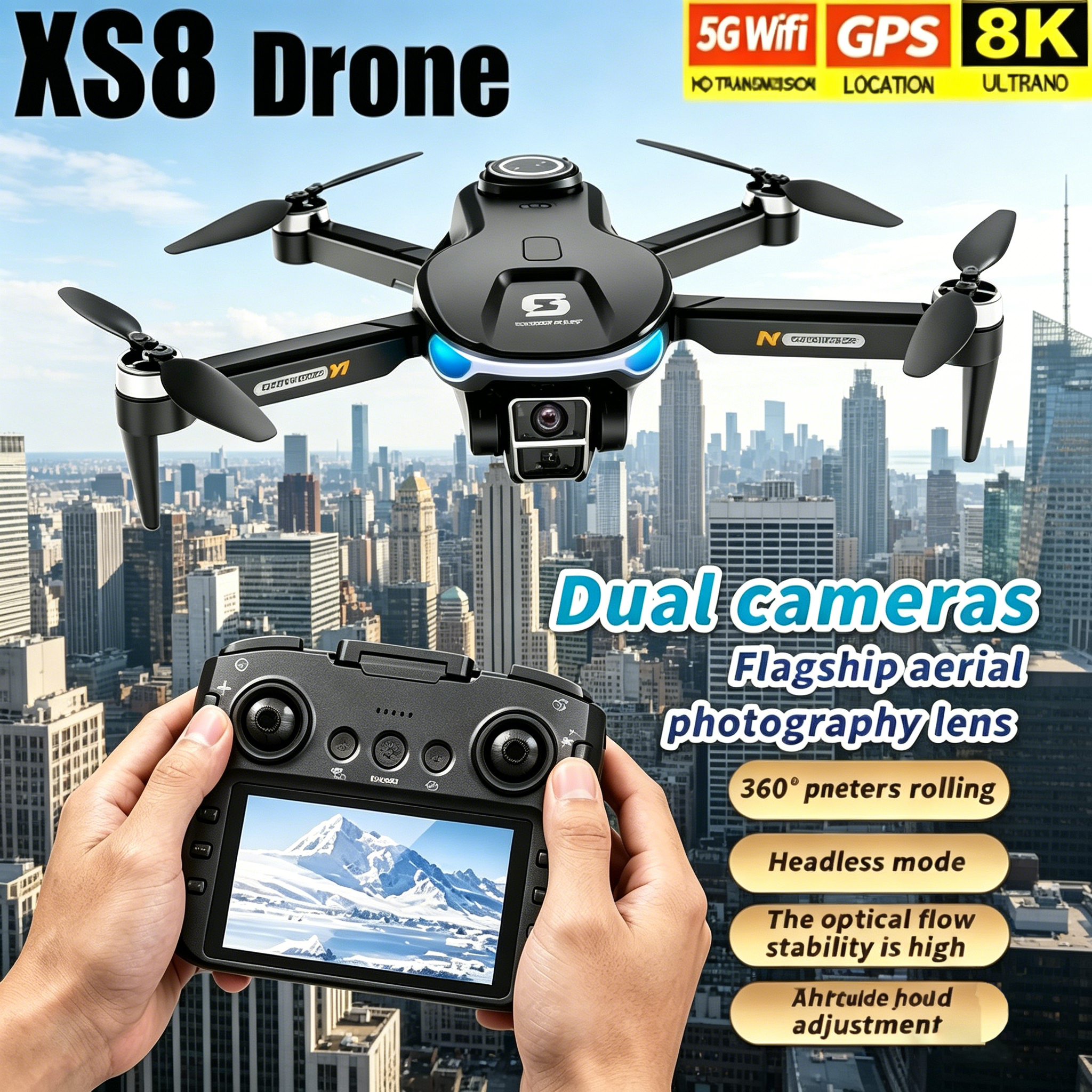 HD 8K Professional GPS Drone w - Drone Camera Night Vision avis et prix