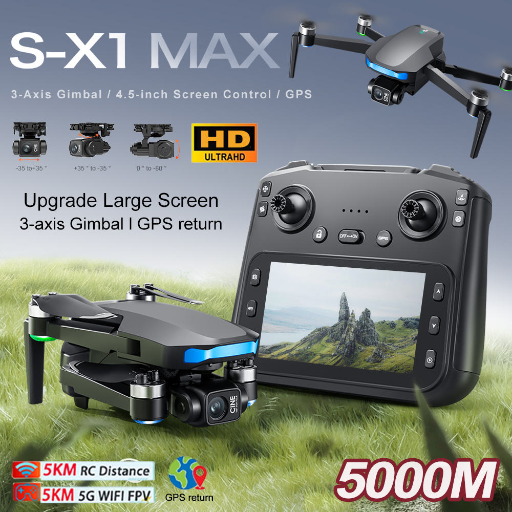 New S-X1 MAX Drone GPS 8K Prof - Drone Camera Professional avis et prix